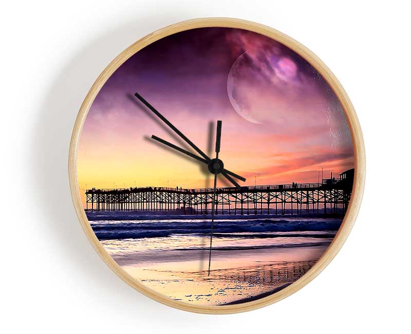 Fantasy Beach Clock - Wallart-Direct UK