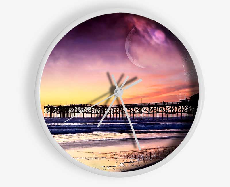 Fantasy Beach Clock - Wallart-Direct UK