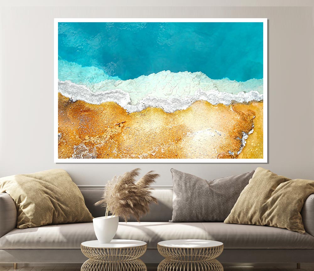 Hot Spring Print Poster Wall Art