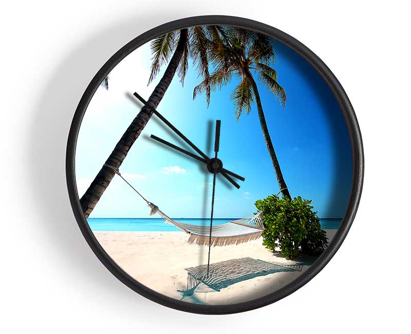 Maldives Island For Couples Clock - Wallart-Direct UK