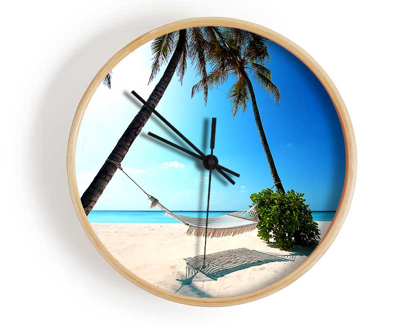 Maldives Island For Couples Clock - Wallart-Direct UK