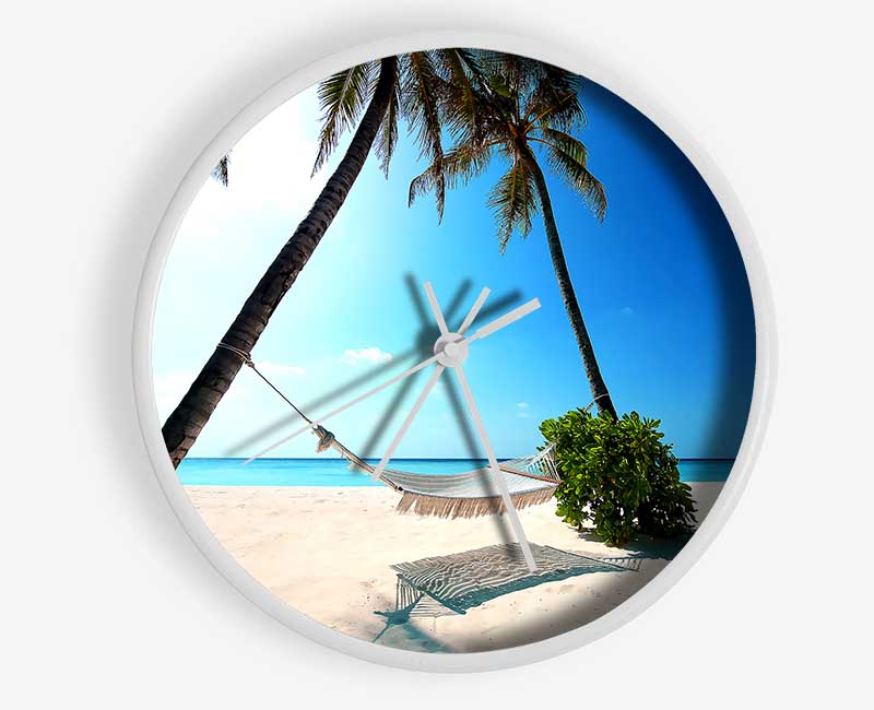 Maldives Island For Couples Clock - Wallart-Direct UK