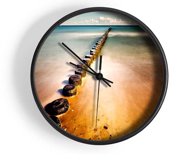 Ocean Rocks Path Clock - Wallart-Direct UK