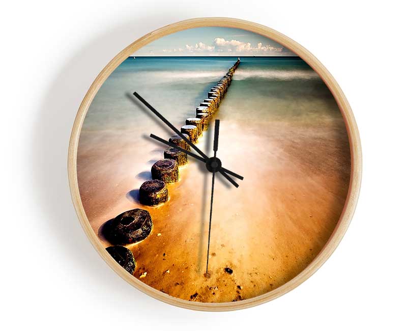 Ocean Rocks Path Clock - Wallart-Direct UK