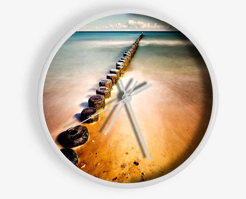 Ocean Rocks Path Clock - Wallart-Direct UK