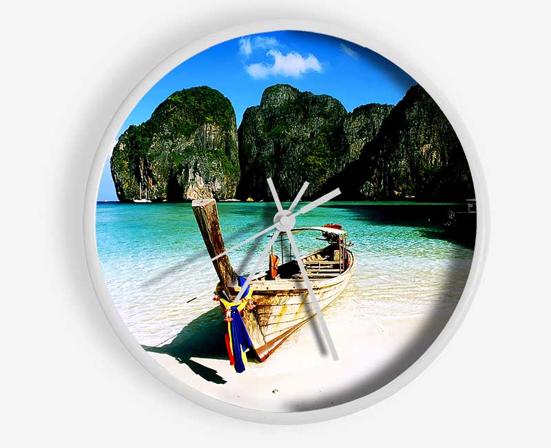 Paradise Adventures In Thailand Clock - Wallart-Direct UK