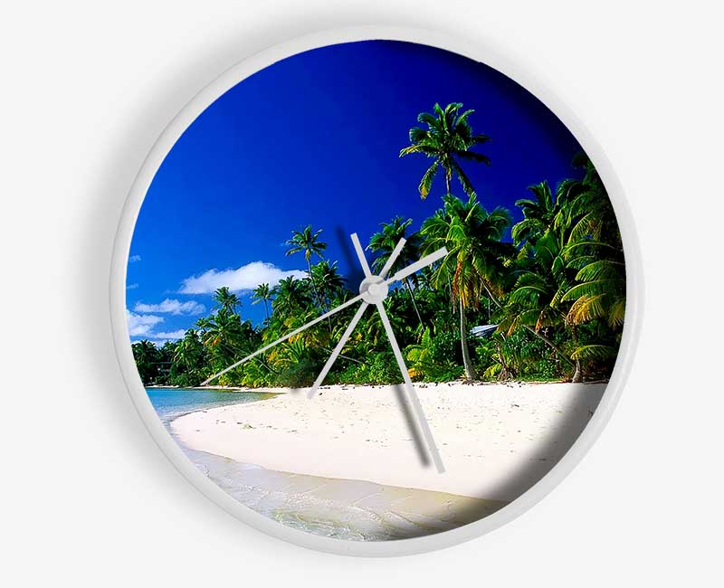 Paradise Island Getaway Clock - Wallart-Direct UK