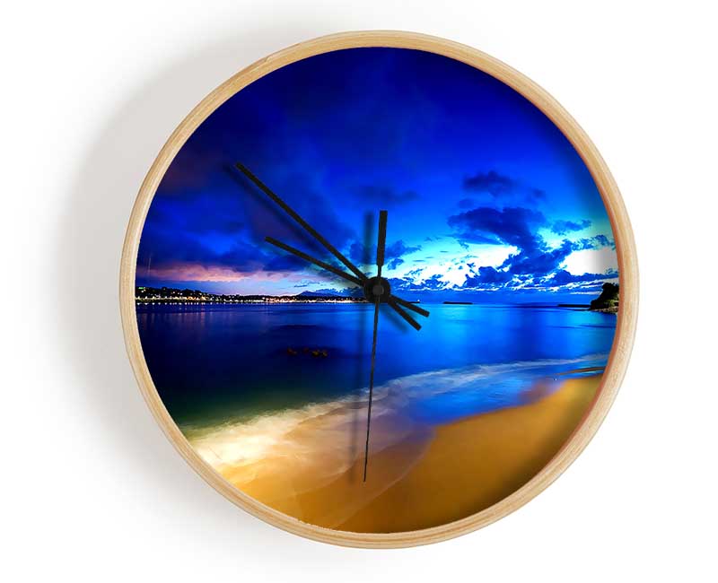 Saint Jean De Luz Beach Clock - Wallart-Direct UK