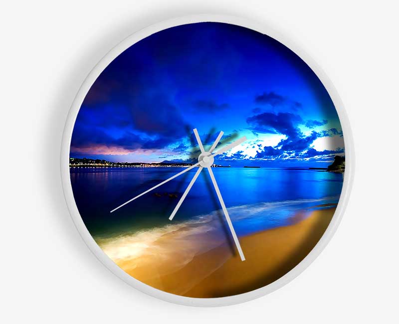 Saint Jean De Luz Beach Clock - Wallart-Direct UK