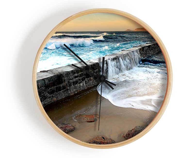 Sea Spill Clock - Wallart-Direct UK