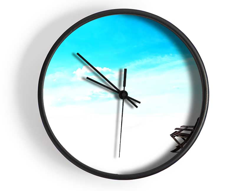 Stillness On The Beach Horizon Clock - Wallart-Direct UK