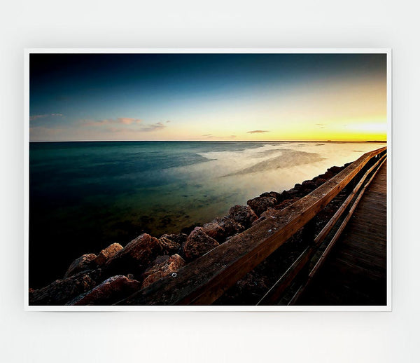 Clam Beach Print Poster Wall Art