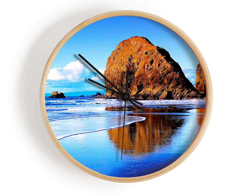 Magnificent Ocean Rocks Clock - Wallart-Direct UK