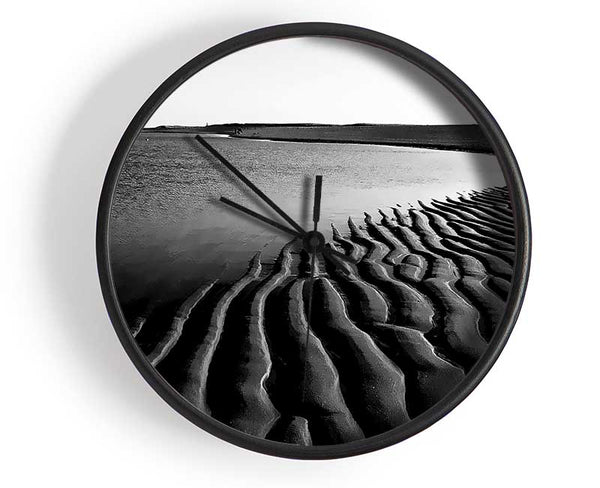 Ripples Of Sand Clock - Wallart-Direct UK