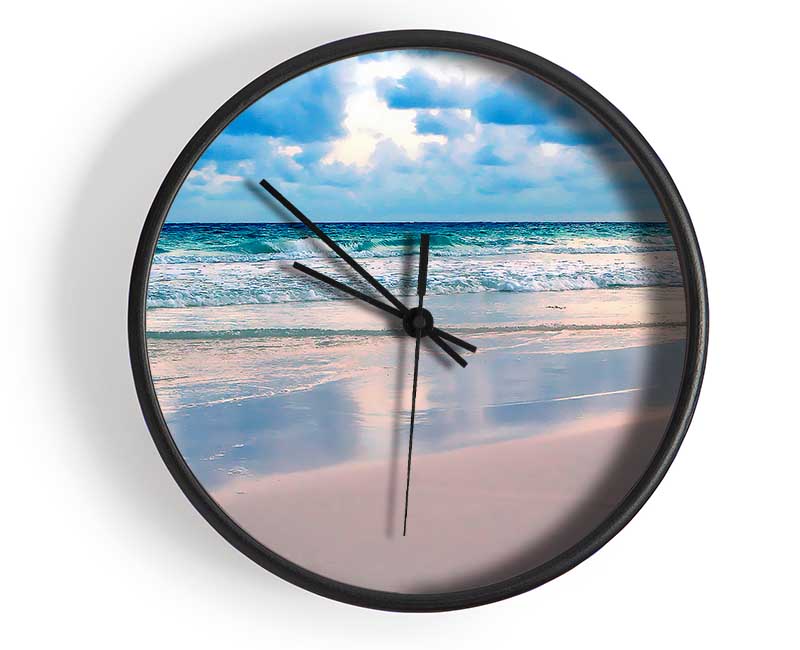 Surreal Ocean Shore Clock - Wallart-Direct UK