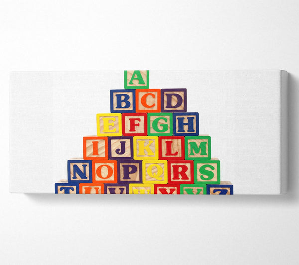 Alphabet Blocks White