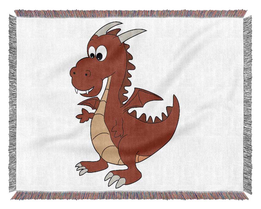 Big Dragon Pink Woven Blanket