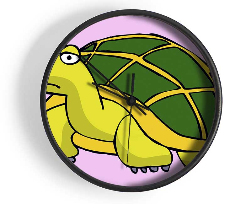 Big Turtle Pink Clock - Wallart-Direct UK