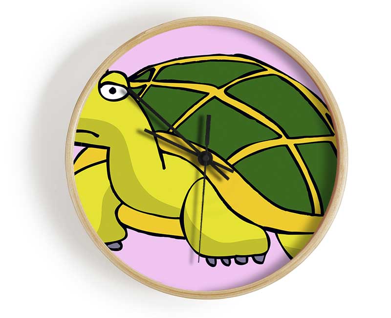 Big Turtle Pink Clock - Wallart-Direct UK