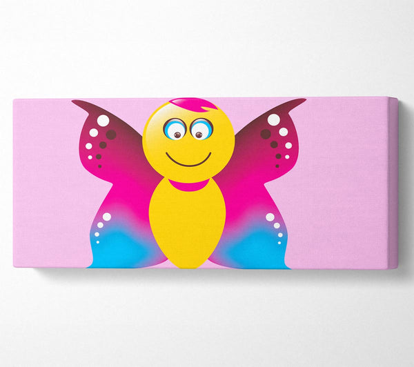 Butterfly Cartoon Face Pink