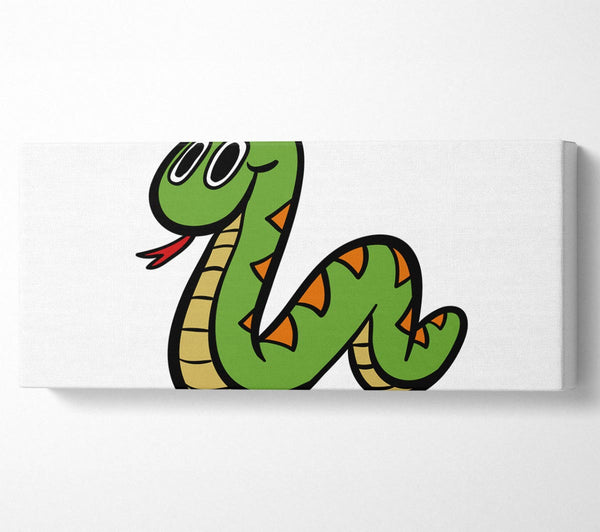 Cartoon Snake White