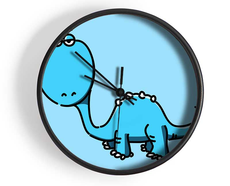 Dinosaur Not Impressed Baby Blue Clock - Wallart-Direct UK