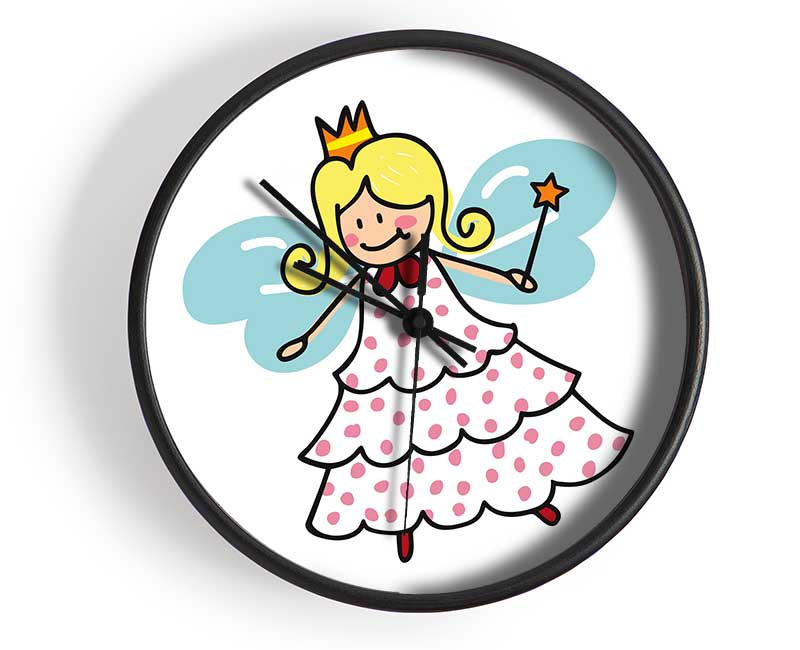 Flying Fairy White Clock - Wallart-Direct UK