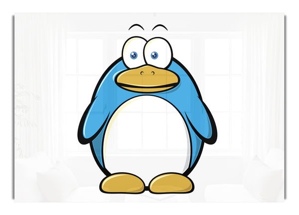 Funny Penquin Standing White