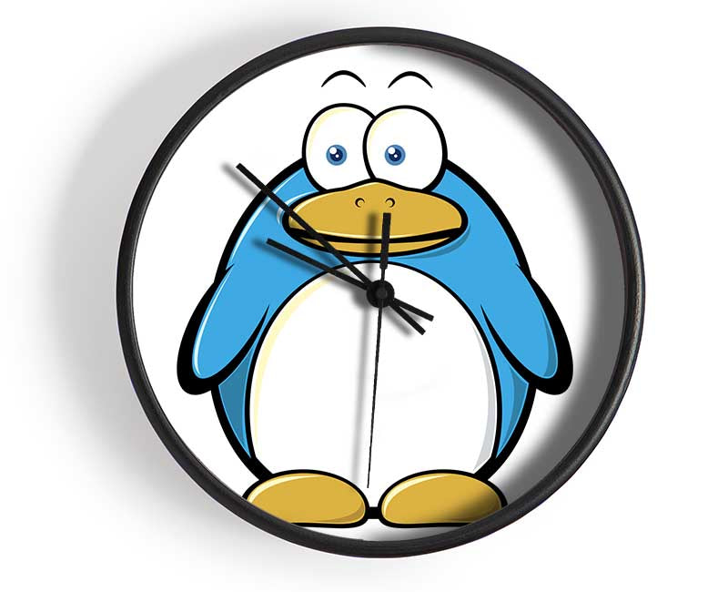 Funny Penquin Standing White Clock - Wallart-Direct UK