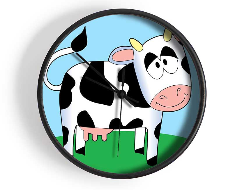 Happy Cow Baby Blue Clock - Wallart-Direct UK