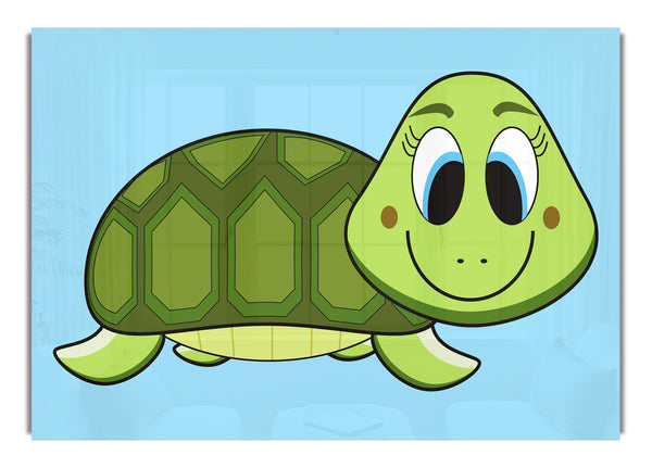 Happy Turtle Baby Blue