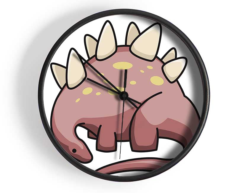 Herbivore Dinosaur White Clock - Wallart-Direct UK