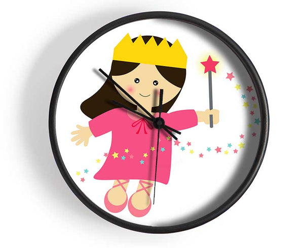 Magical Princess White Clock - Wallart-Direct UK