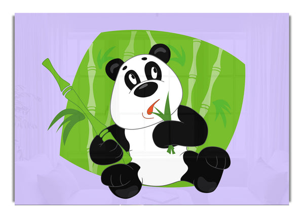 Panda isst Bambusflieder