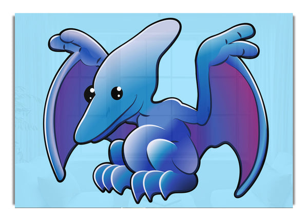 Pterodactyl Dinosaur Baby Blue