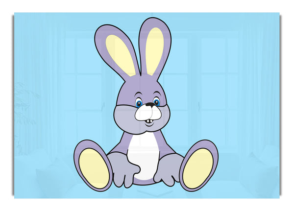 Rabbit Sitting Down Baby Blue