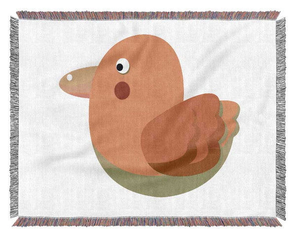 Red Spot Bird Pink Woven Blanket