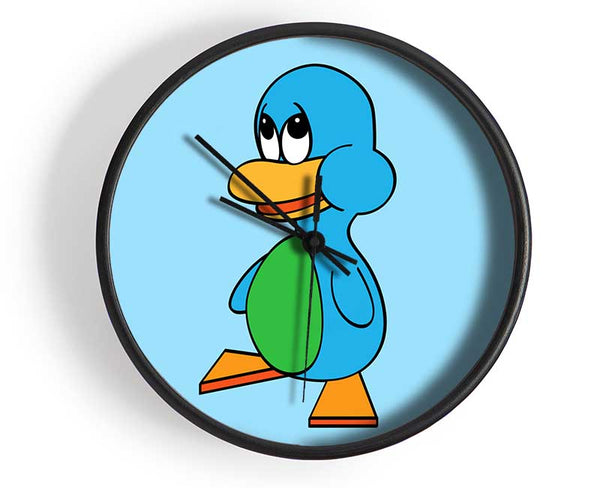 Sad Duck Baby Blue Clock - Wallart-Direct UK