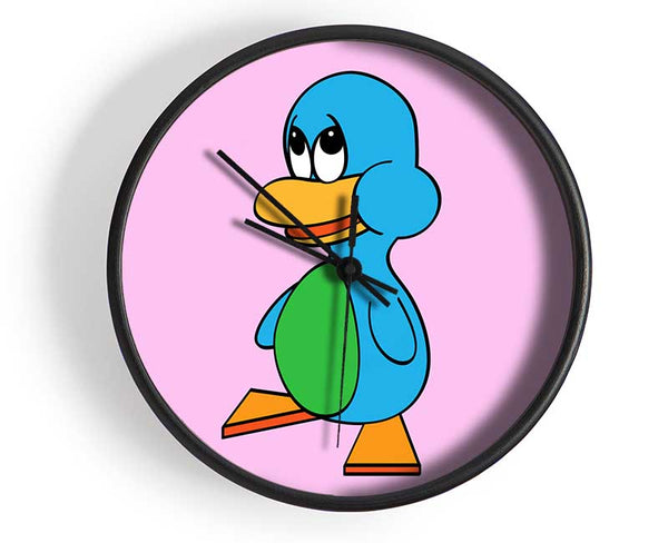 Sad Duck Pink Clock - Wallart-Direct UK