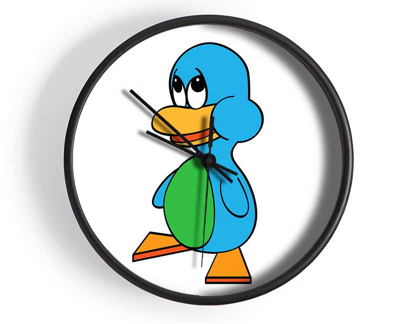 Sad Duck White Clock - Wallart-Direct UK