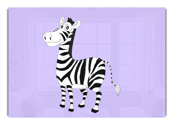 Standing Zebra Lilac