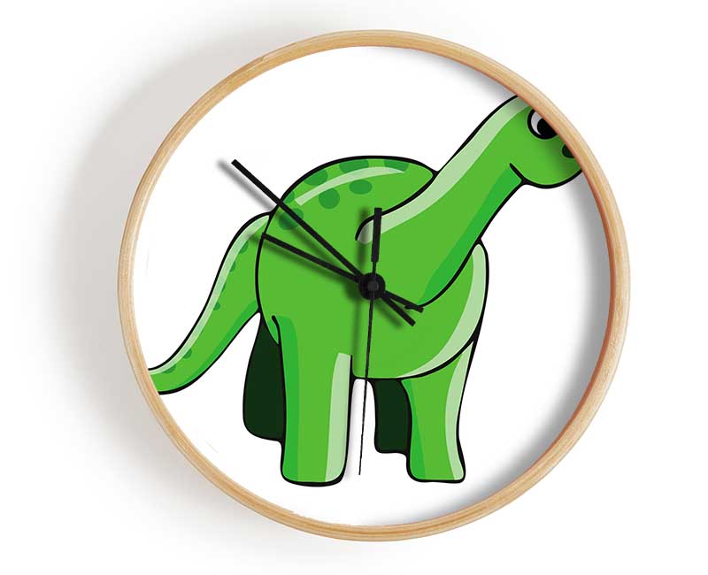 Suprised Dinosaur White Clock - Wallart-Direct UK