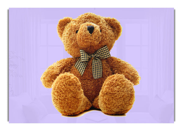 Teddy Bear Bow Lilac