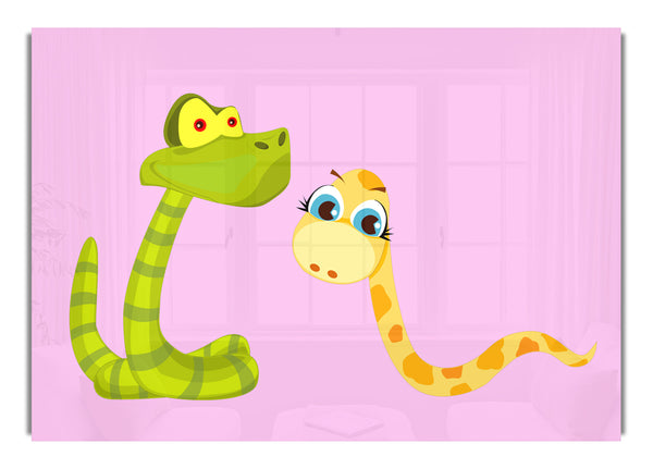 Two Snakes Pink