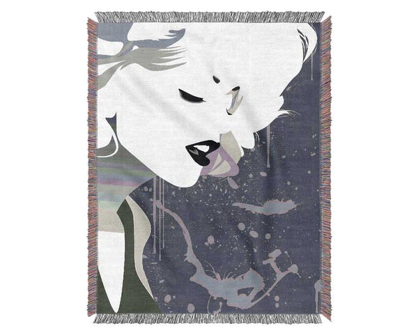 Angel Face Grey Woven Blanket