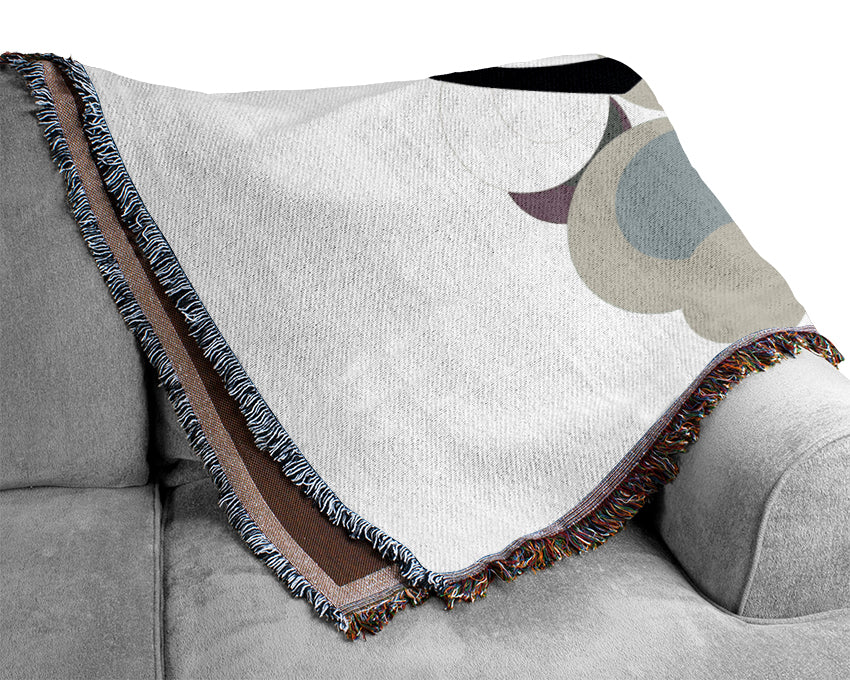 Disco Babes Chocolate Swirls Woven Blanket