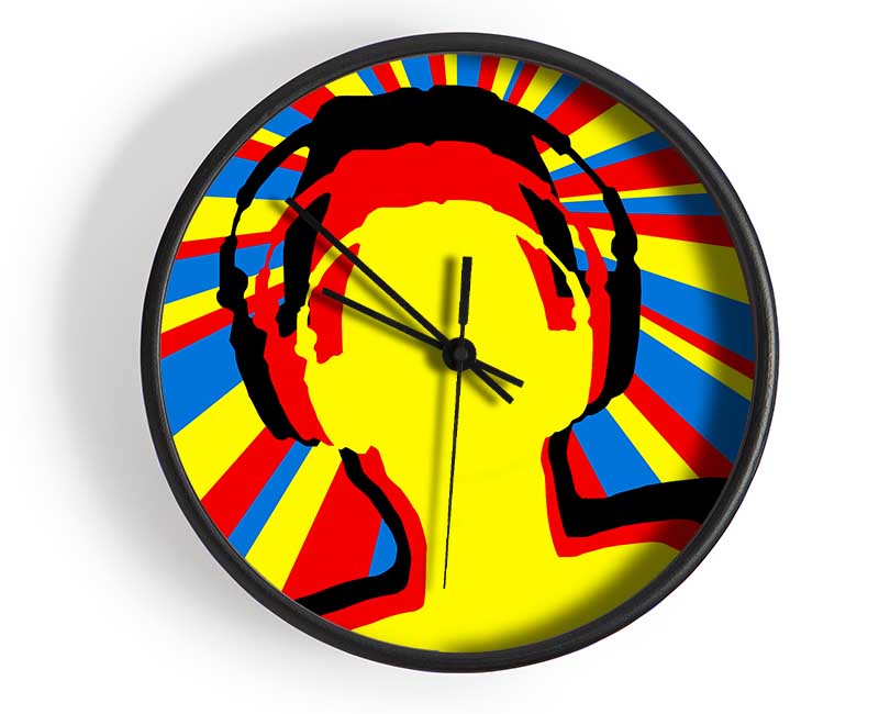 Dj Sun Rays Clock - Wallart-Direct UK