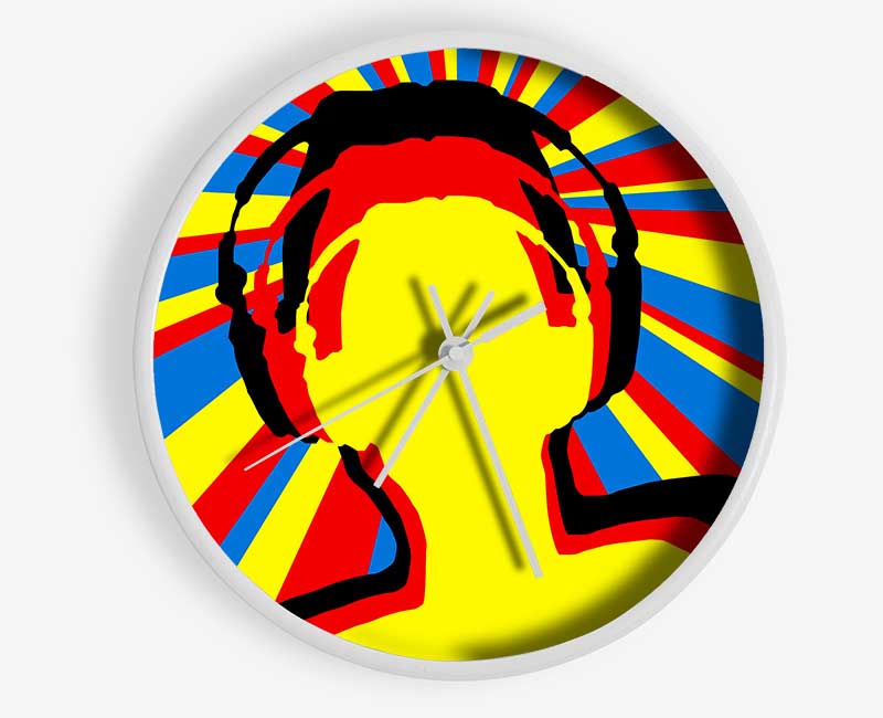 Dj Sun Rays Clock - Wallart-Direct UK