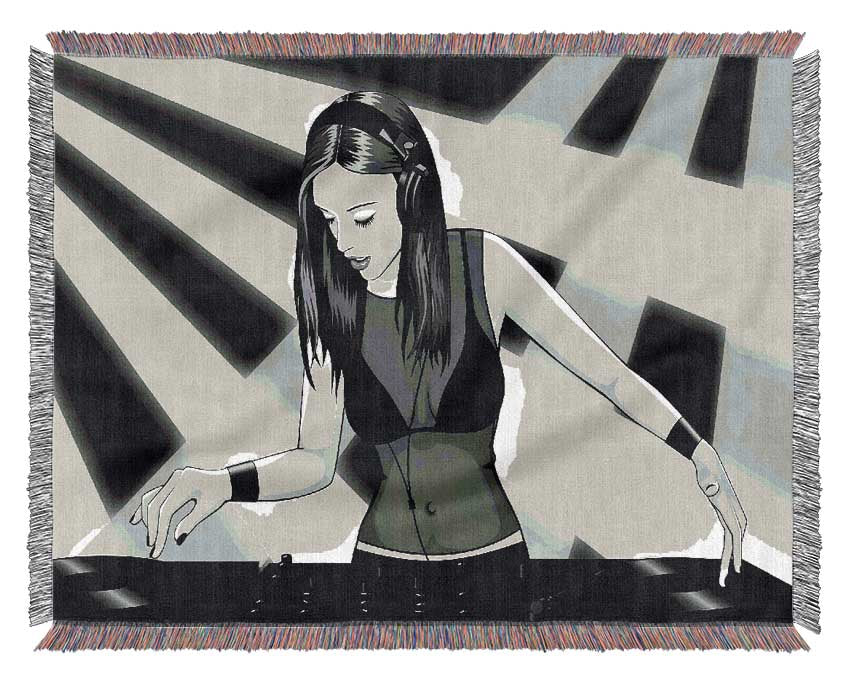 Dj Woman Woven Blanket