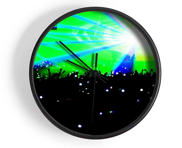 Green Rave Clock - Wallart-Direct UK